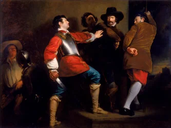 De ontdekking van het buskruitcomplot en de arrestatie van Guy Fawkes, ca. 1823